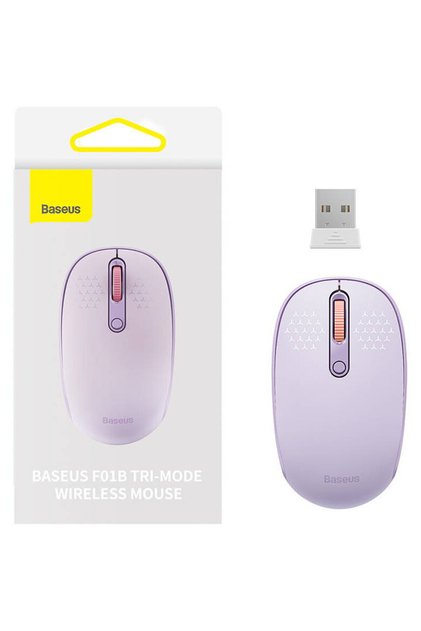 Mouse wireless F01B Tri-mode 2.4G BT 5.0 1600 DPI Mov