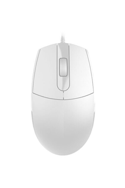 M439W – Mouse optic cu fir USB, 1000 DPI, 3 butoane + scroll, alb