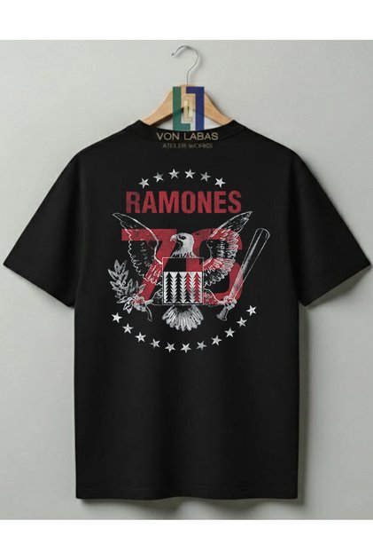 Ramones Retro Rock Band Design Premium 100% Cotton Unisex Tshirt