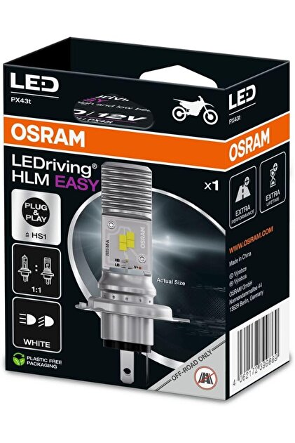 Osram HS1 Motorsiklet Ampülü LEDriving HLM Easy, LED, Beyaz Işık