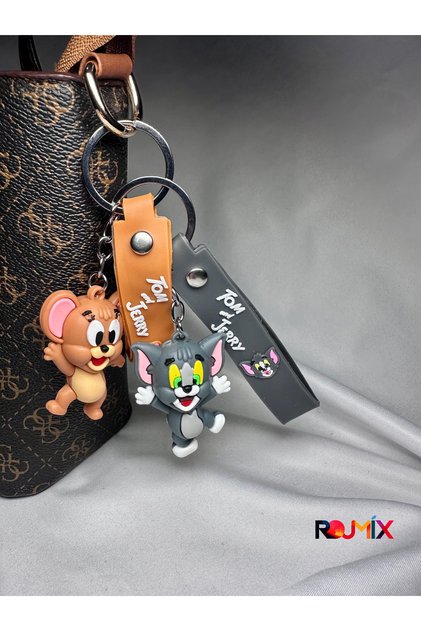 Tom And Jerry 3D Couple Keychain 2 Pieces