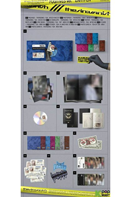 Kpop Dünyasi ENHYPEN – THE SIN : VANISH (FUGITIVES Ver.) (Random