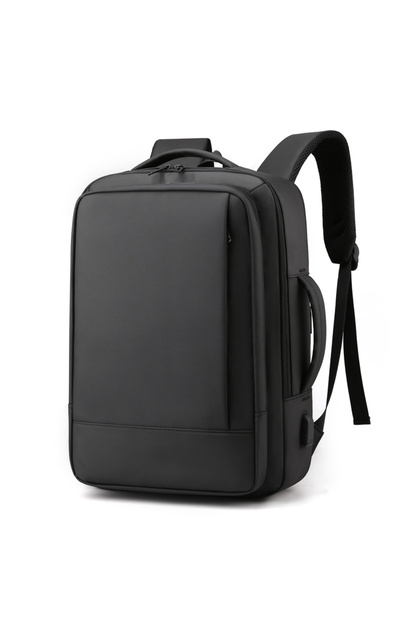 Rucsac extensibil laptop, Cracos, 40x30x20, multiple compartimente, port USB, maner lateral,