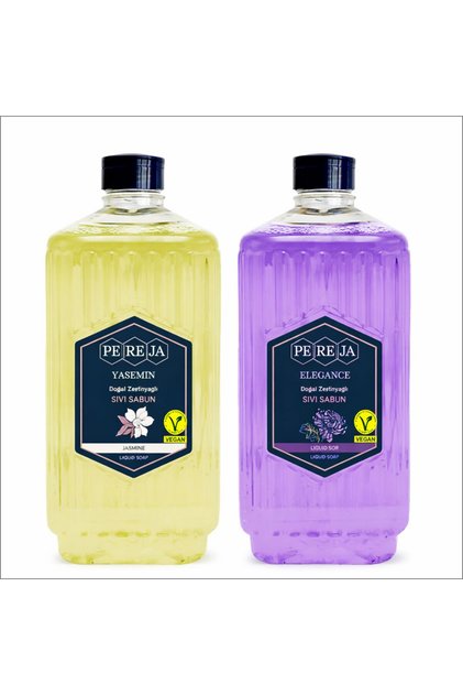 Natural Olive Oil Liquid Soap 2X1.5 L – Jasmine & Lavender – Vegan