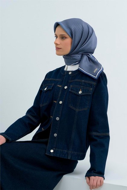 Saf İpek Twill Eşarp 9528D 80