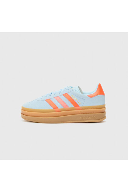 adidas Gazelle Bold Clear Sky/Solar Red/Gold-Coloured JR5950- Trendyol