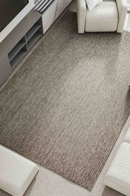 Velora Gray Wicker Woven Non-Slip Base Sisal Rug Washable Living Room Carpet 1910