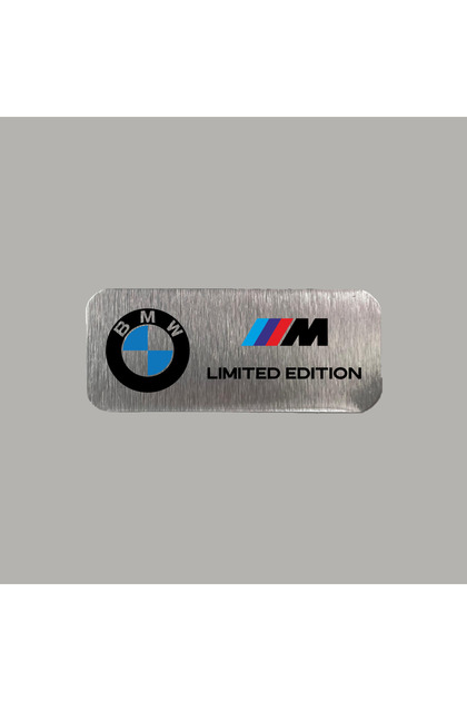 BMW M Limited Edition Metal Etiket 3x7 cm Arkası Yapışkanlı 1 Adet