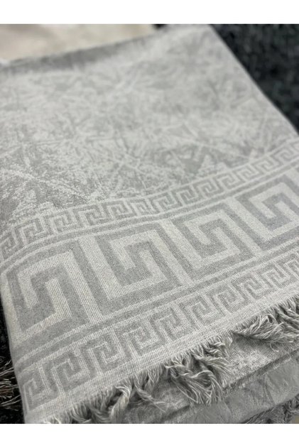 100% Cotton Light Gray Sofa Cover – Protective Cover That Covers the Sitting and Back Sections 180 X 220