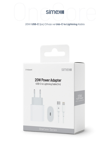 Simex iPhone X-11-12-13-14 Serileri iPad & Airpods ile Uyumlu USB