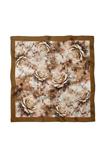 Floral Patterned Scarf / Bandana 50X50Cm