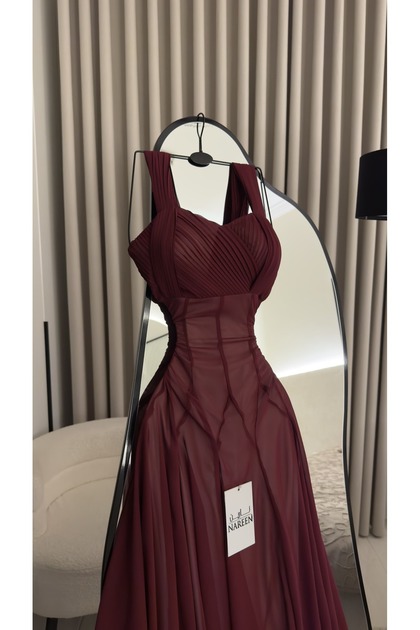 princess polly baby blue dress Valina Burgundy Ruched Asymmetric Maxi Dress With Drape  Club L London