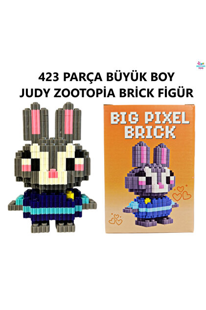 Brother Toys Büyük Boy 423 Parça Judy Zootopia 3D Yapboz Bricks