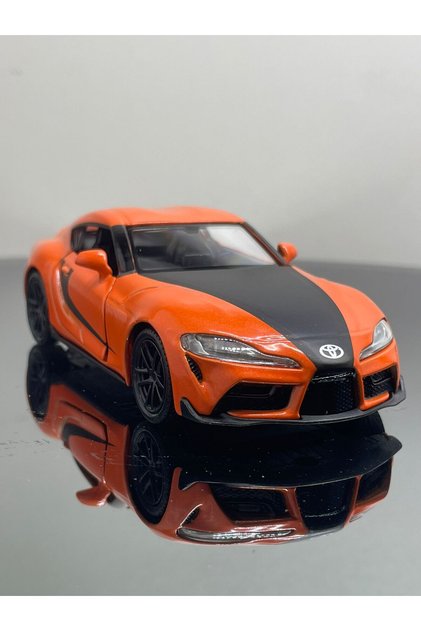 2020 Toyota Supra 1:32 Scale Metal Pull-Back Model Car – 12 cm