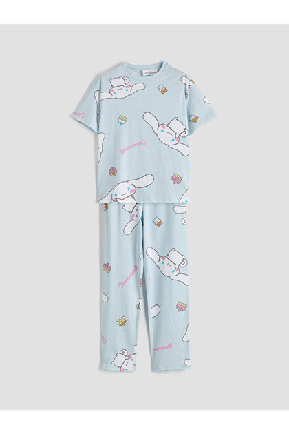 Unique Products from Freezen Store I Zero Roba Collar Cinnamoroll Printed Girls' Pajama Set