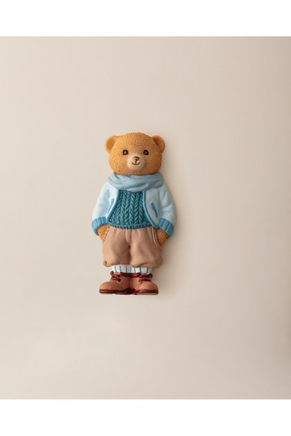 Voir Bear Magnet - Bej/Mavi - 4x8 cm
