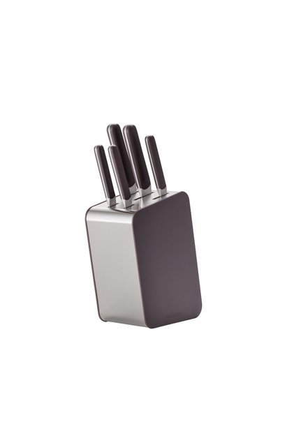 Home Elements 6lı Bıçak Bloğu Seti Peppercorn
