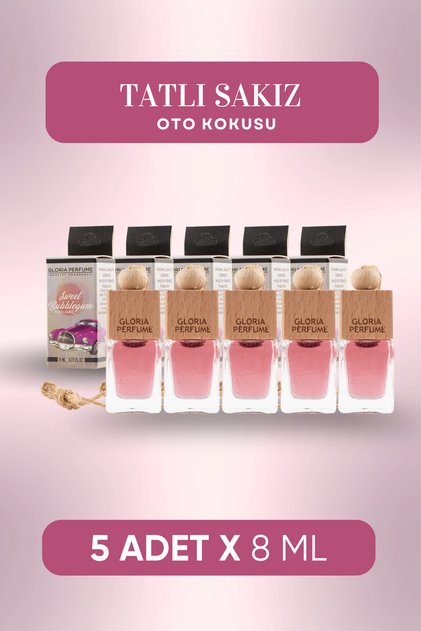 Tatlı Sakız Oto Kokusu 5x8 ml