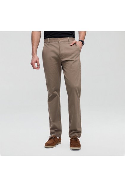Men's Low Rise Slim Tapered Khaki Pant