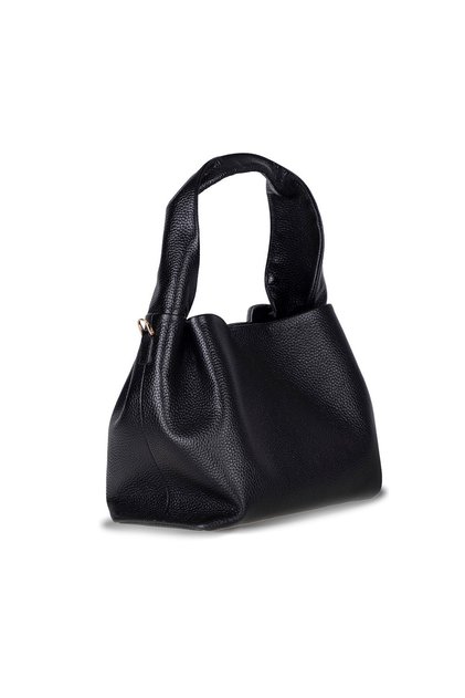Genuine Leather Women's Shoulder Bag with Modern and Functional Design – Cortina - Black