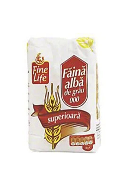 Făină albă tip 000, 10 x 1 kg,