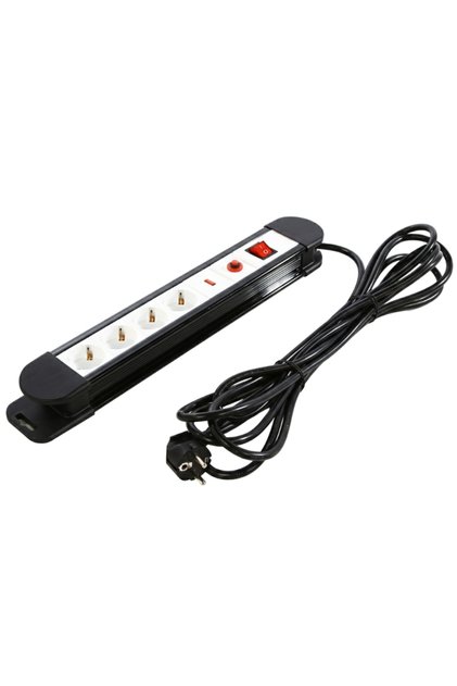 Prelungitor electric premium cu protectie la supratensiune, 3500 W putere maxima, 4 prize cu protect