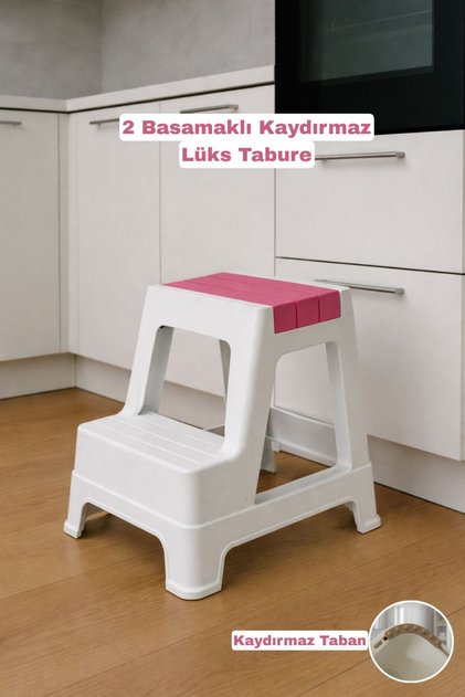 2 Basamaklı Lux Tabure - Çok Amaçlı Basamaklı Tabure Merdiven