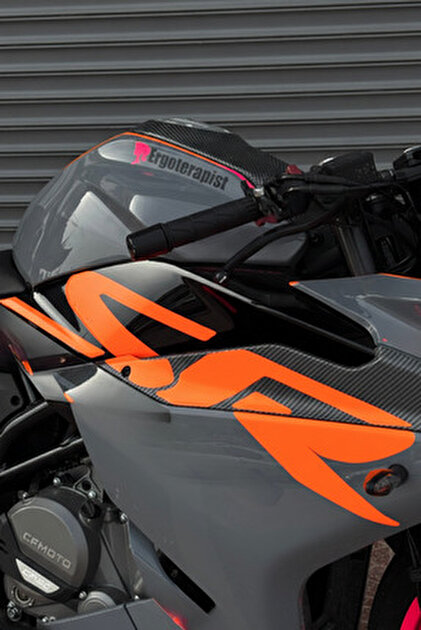 Banxtre CFMOTO 250SR için Renkli Orijinal Sticker (SR Yazıları Sağ