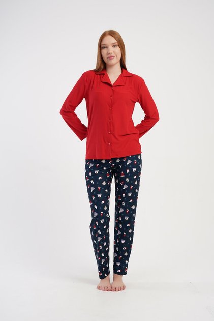 Women's Indigo Marla Pajama Bottoms with Pockets