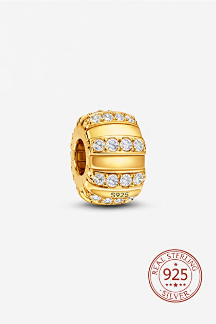 Gold Renk Taşlar ve Mine Klips Charm