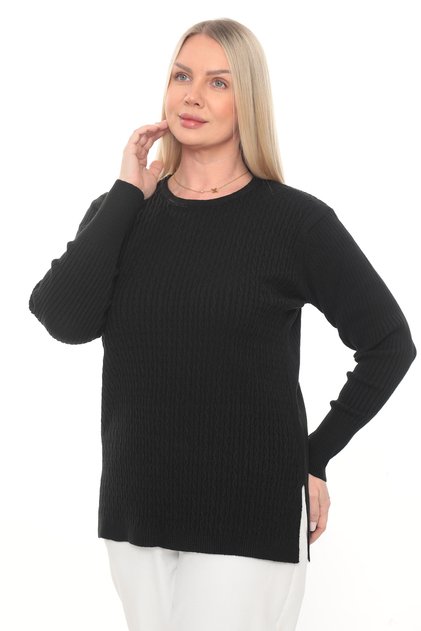 Women's Long Sleeve Crew Neck Knitwear Sweater Blouse Combed Cotton Mother Winter Seasonal Four Seasons