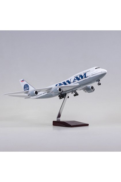 Pan Am Boeing 747 Yolcu Uçağı Model Uçak 1/150 Ölçek 47cm