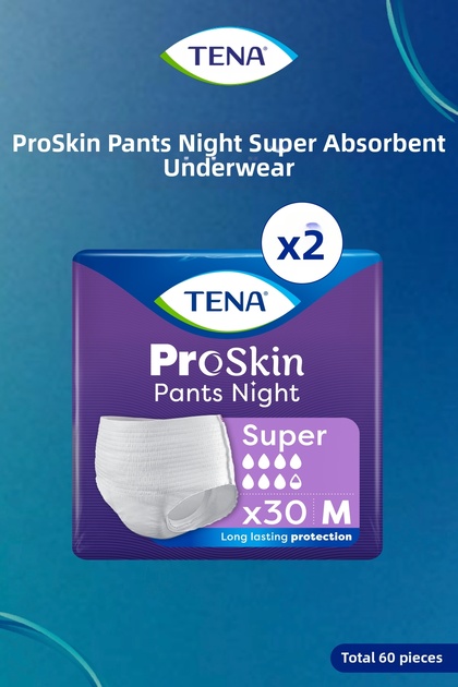 Proskin Pants Night Super Night-Specific Absorbent Panties 7.5 Damla m - 2 Pack of 30 (60 Pieces)