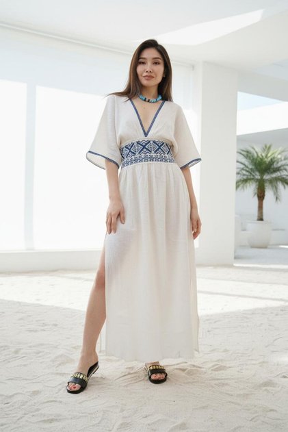 Fluffy Sile Cloth Dress
