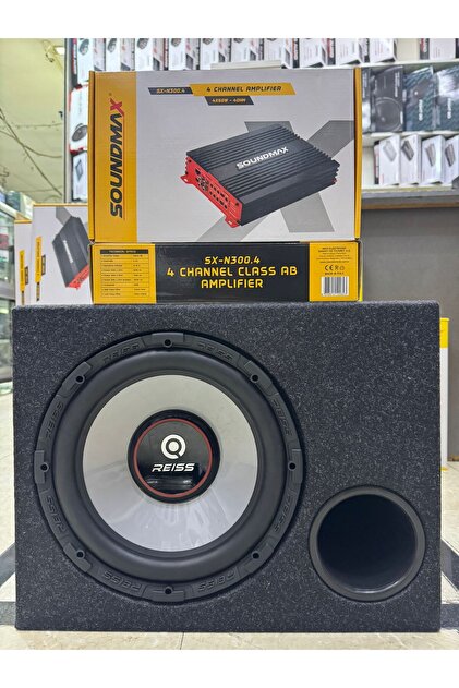 REISS AUDIO Paket Set 30cm Bass 1000w 3000w 4x60rms 4kanllı Anfi