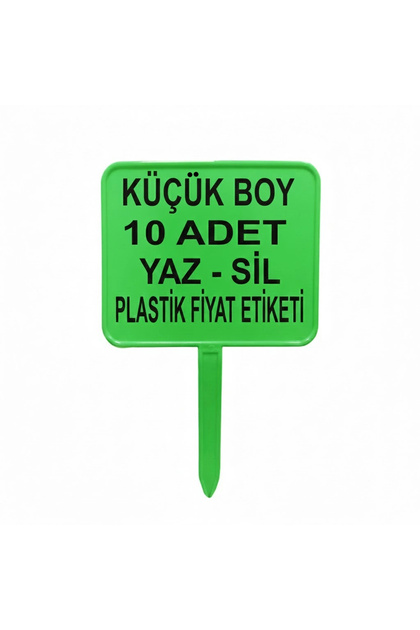 Angle Stud Plastic Label Small Size 10Pcs Green