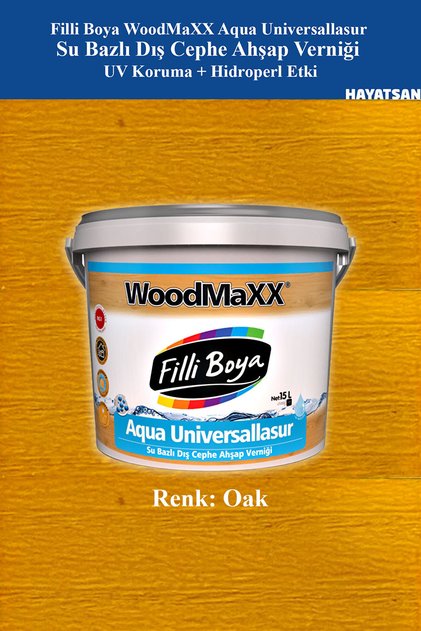 WoodMaXX Aqua Su Bazlı Dış Cephe Ahşap Verniği – UV ve Su Koruma