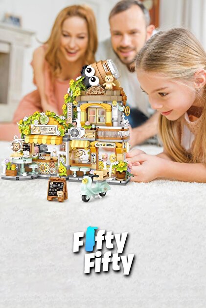 Vagonlife Loz Street Mini Serisi Cafe 1077 Parça Oyuncak Yapım