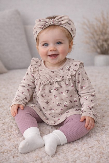 Leggings and Bandana Set 9/24 Months