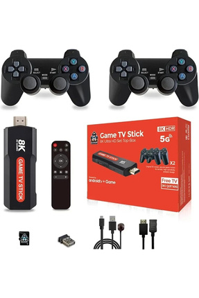 Genel Markalar Winex 8K Android TV Stick Video Arcade Oyun Konsolu