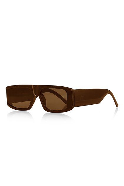 New Trend Unisex Sunglasses Coffee Shiny 1050