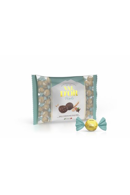 Val D’or Tahıl Patlaklı Fındıklı Krema Dolgulu Yuvarlak Çikolata 500 Gr. (1 Yeşil Poşet)