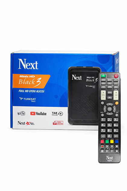 Nextstar MINIX HD BLACK 3 FULL HD Uydu Alıcısı,TKGS Uyumlu, HDMI