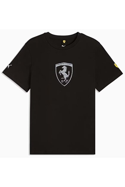 Puma Ferrari Tonal Shield Tee 635311 Tişört Erkek T-Shirt SİYAH