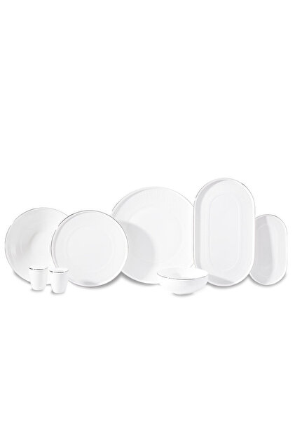 KORKMAZ Vera Collection 53 Parça Platin Yemek Takımı A8198