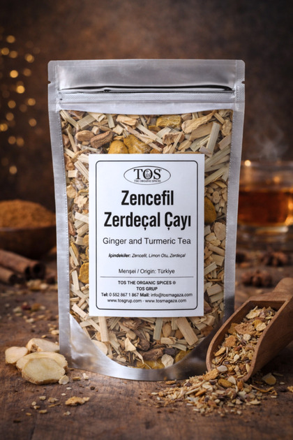 TOS The Organic Spices Zencefil ve Zerdeçal Çayı 100 gr (1. Kalite