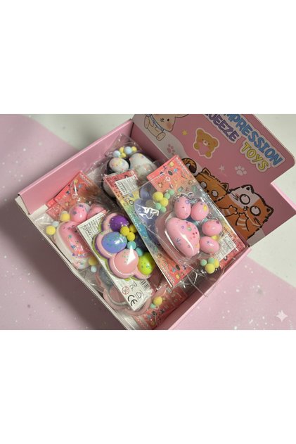 Büyük Boy İthal Moj Moj Sukuşi 14 santim Squishy Kedi Pati Çok Renkli