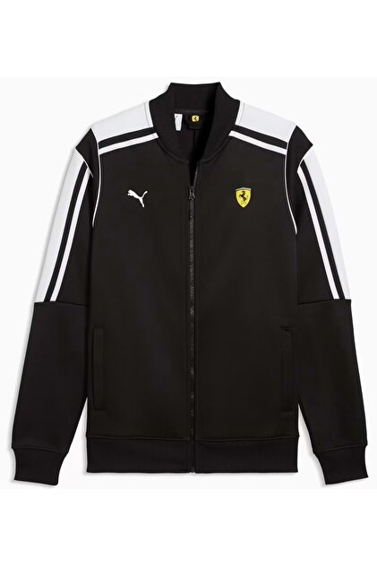 Puma Ferrari MT7 Track Jkt 635833 Erkek Eşofman Üstü SİYAH