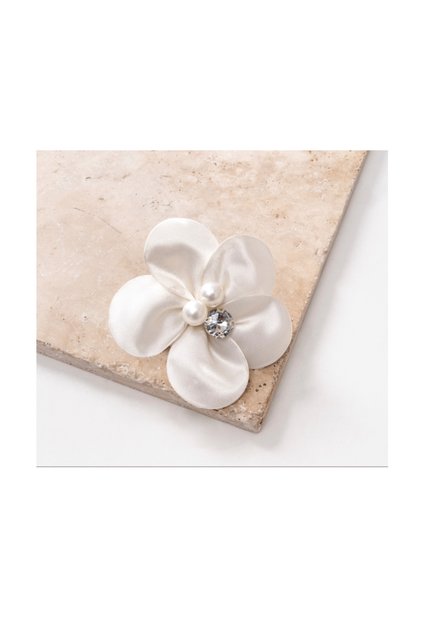 Pearl and Stone Satin Buckle
