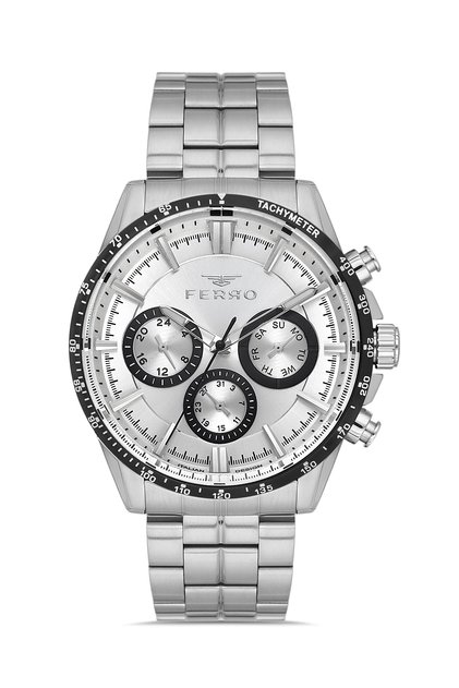 Silver Steel Band Men's Wrist Watch Fm40139A-J